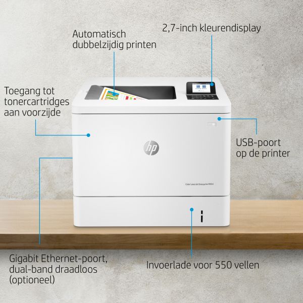HP Color LaserJet Enterprise M554dn printer (7ZU81A#B19)
