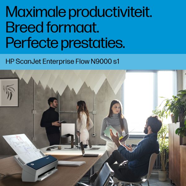 HP ScanJet Enterprise Flow 9000 s1 Paginascanner 600 x 600 DPI A3 Blauw, Wit