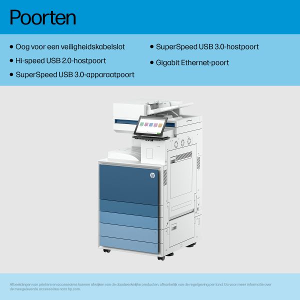 HP LaserJet Enterprise 8601z Multifunction Zwart-wit Printer, Alleen Ethernet; Dubbelzijdig; Kopieerapparaat, scanner (9S185A#B19)