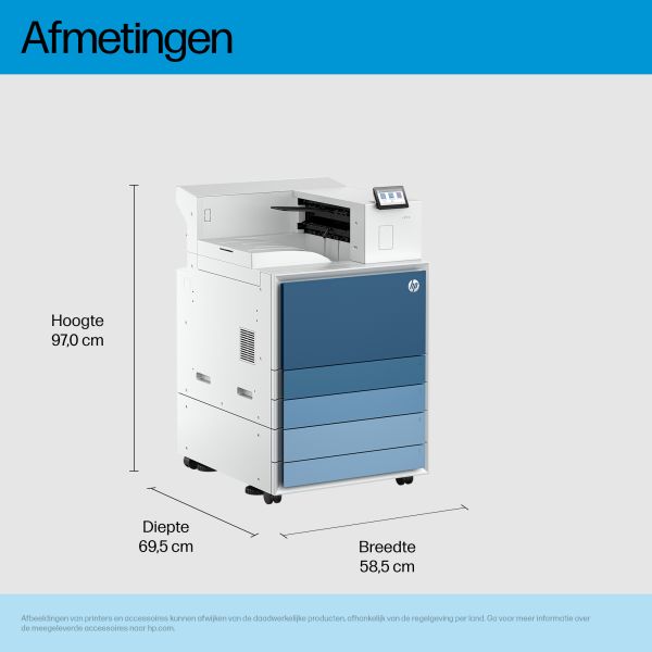 HP LaserJet Enterprise 8501x Zwart-wit Printer (AJ7J3A#B19)