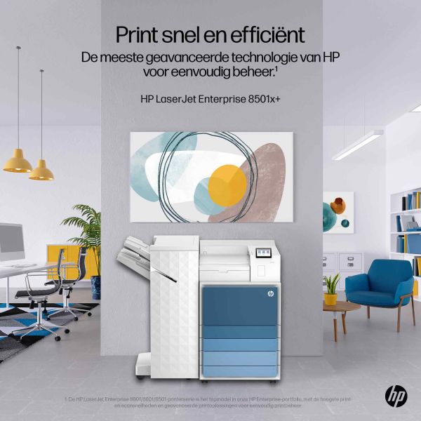 HP LaserJet Enterprise 8501x+ Zwart-wit Printer (AQ1E4A#B19)