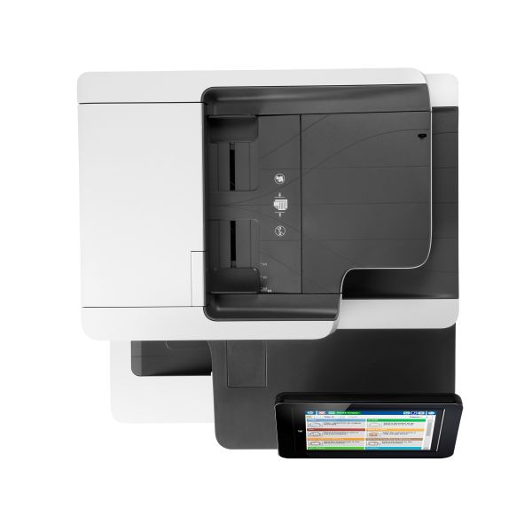 HP Color LaserJet Enterprise MFP M577dn, Kleur, Printer voor Bedrijf, Printen, kopiëren, scannen, Invoer voor 100 vel; Printen via de USB-poort aan voorzijde; Scannen naar e-mail/pdf; Dubbelzijdig printen (B5L46A#B19)