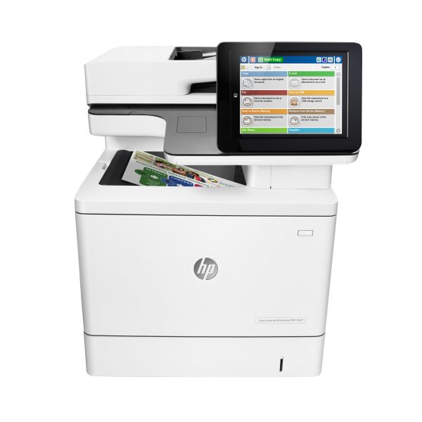 HP Color LaserJet Enterprise MFP M577dn, Kleur, Printer voor Bedrijf, Printen, kopiëren, scannen, Invoer voor 100 vel; Printen via de USB-poort aan voorzijde; Scannen naar e-mail/pdf; Dubbelzijdig printen (B5L46A#B19)