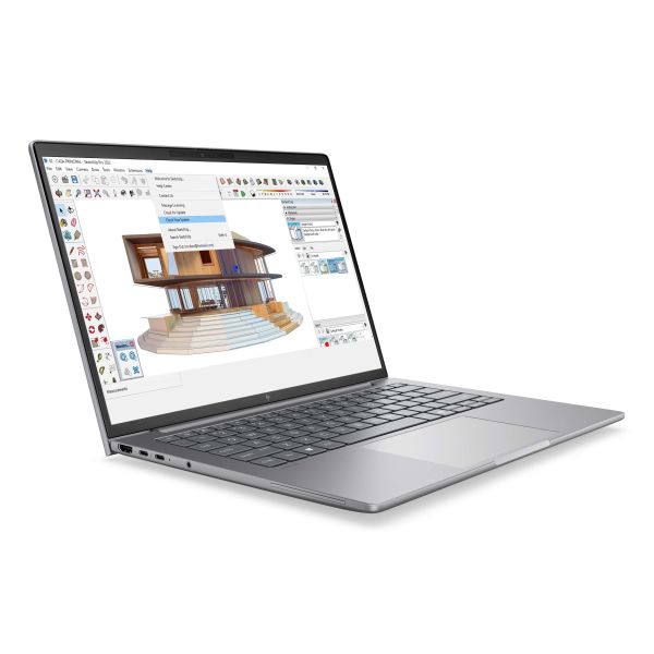 HP ZBook 8 G2a Wolf Pro Security Edition Copilot+ PC AMD Ryzen AI 5 PRO 435 Mobiel werkstation 35,6 cm (14") WUXGA 24 GB DDR5-SDRAM 512 GB SSD Wi-Fi 7 (802.11be) Windows 11 Pro AI Workstation, AI PC Zilver (DN7T3ET#ABH)