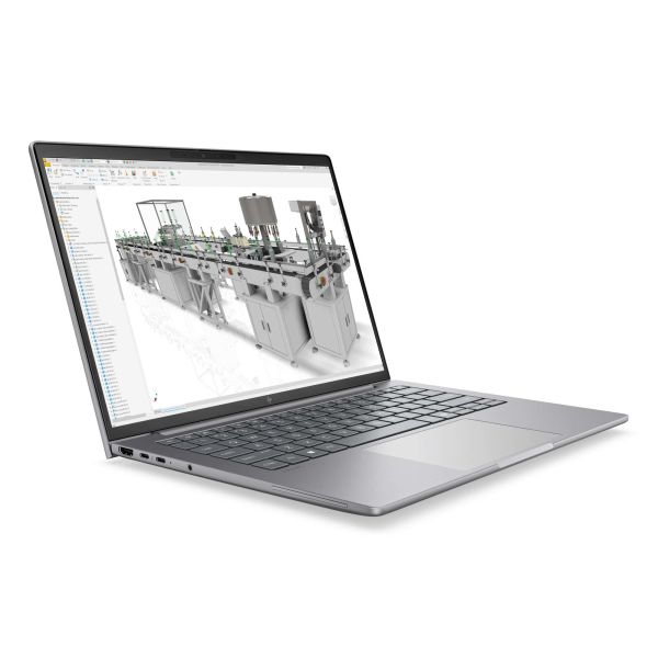 HP ZBook 8 G2i Wolf Pro Security Edition Copilot+ PC Intel Core Ultra 7 356H Mobiel werkstation 35,6 cm (14") WQXGA 32 GB DDR5-SDRAM 1 TB SSD NVIDIA RTX PRO 500 Blackwell Wi-Fi 7 (802.11be) Windows 11 Pro AI Workstation, AI PC Zilver QWERTY (DN7T8ET#ABH)
