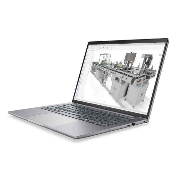 HP ZBook 8 G2i Wolf Pro Security Edition Copilot+ PC Intel Core Ultra 7 356H Mobiel werkstation 35,6 cm (14") WQXGA 32 GB DDR5-SDRAM 1 TB SSD NVIDIA RTX PRO 500 Blackwell Wi-Fi 7 (802.11be) Windows 11 Pro AI Workstation, AI PC Zilver QWERTY (DN7T8ET#ABH)