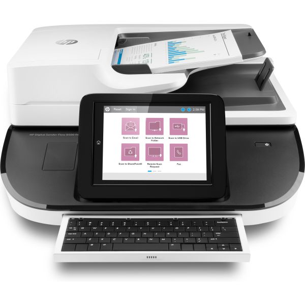 HP Flow 8500 fn2 Flatbed-/ADF-scanner 600 x 600 DPI (L2762A#B19) HP Flow 8500 fn2 Flatbed-/ADF-scanner 600 x 600 DPI (L2762A#B19)