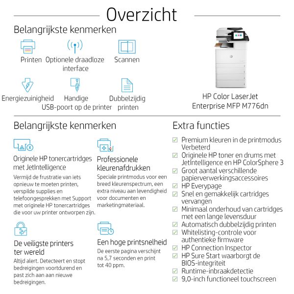 HP Color LaserJet Enterprise MFP M776dn (T3U55A#B19)
