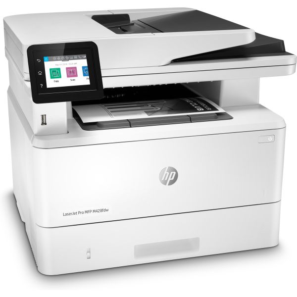 HP LaserJet Pro MFP M428fdw, Printen, kopiëren, scannen, fax, e-mail, Scannen naar e-mail; Dubbelzijdig scannen (W1A30A#B19)
