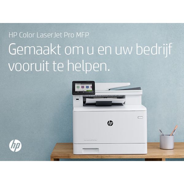 HP Color LaserJet Pro MFP M479fnw, Printen, kopiëren, scannen, fax, e-mail, Scannen naar e-mail/pdf; ADF voor 50 vel ongekruld (W1A78A#B19)