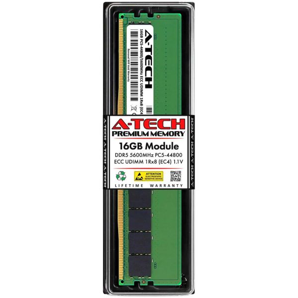 Micron 16GB DDR5-5600 ECC UDIMM (MTC10C1084S1EC56BD1)