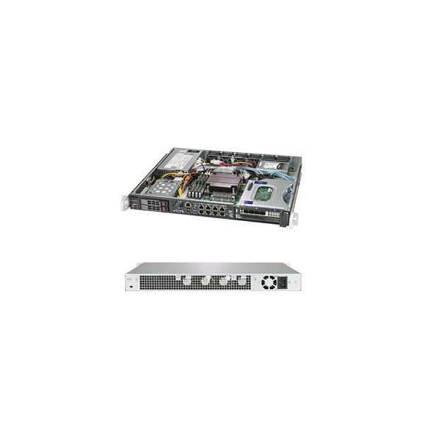 Supermicro SuperServer 1019C-FHTN8 Intel C246 LGA 1151 (Socket H4) Rack (1U) Zwart (SYS-1019C-FHTN8)