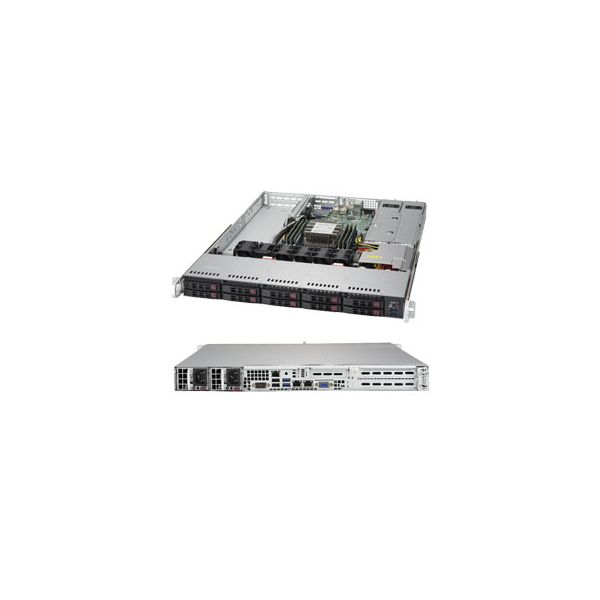 Supermicro SuperServer 1019P-WTR Intel C622 LGA 3647 (Socket P) Rack (1U) Zwart (SYS-1019P-WTR)