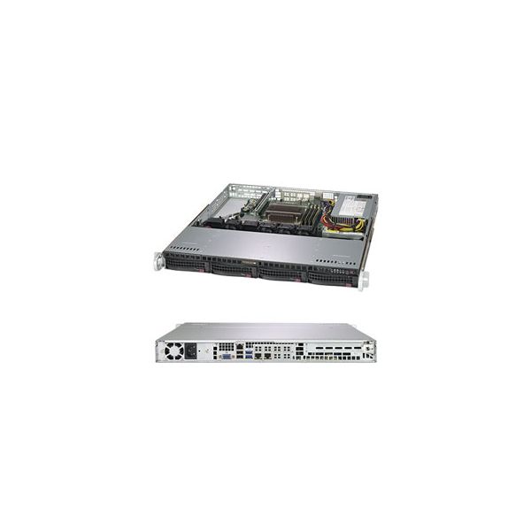 Supermicro 5019C-M Intel C246 LGA 1151 (Socket H4) Rack (1U) Zwart (SYS-5019C-M)