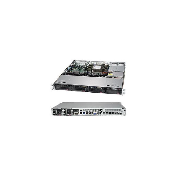 Supermicro SuperServer 5019P-MTR Intel C622 LGA 3647 (Socket P) Rack (1U) Zwart (SYS-5019P-MTR)
