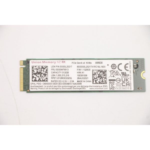 Lenovo SSDASM 512GM.22280PCIe4x4UMOPAL (5SS0W79513) (5SS0W79513)