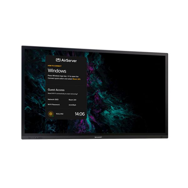 Sharp PN-LA862 Interactief flatscreen 2,18 m (86") LCD 500 cd/m² 4K Ultra HD Zwart Touchscreen 24/7