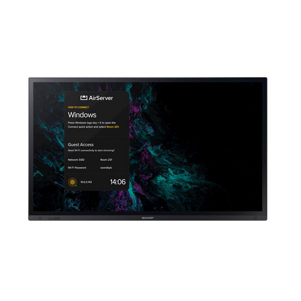 Sharp PN-LA862 Interactief flatscreen 2,18 m (86") LCD 500 cd/m² 4K Ultra HD Zwart Touchscreen 24/7