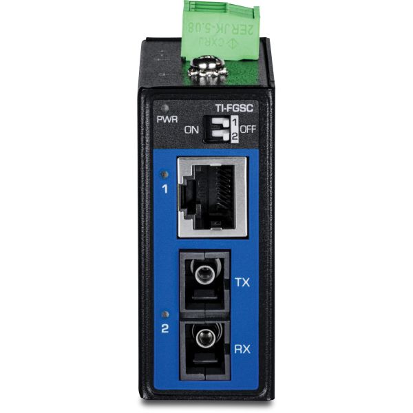 TRENDnet TI-FGSC Medienkonverter Industrial Multi-Mode SC 1km - Converter - Glasfaser (LWL) (TI-FGSC) (TI-FGSC)