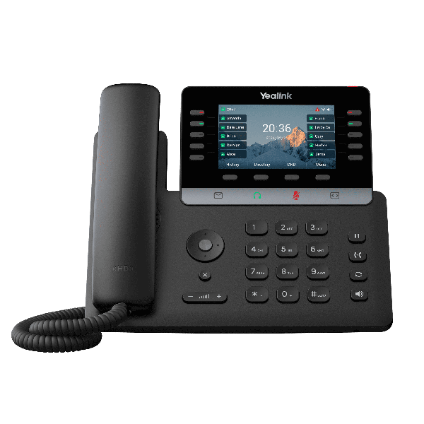 Yealink SIP-T74U VoIP-Telefon Schwarz 4,3 Display 16 SIP-Konten Gigabit PoE (SIP-T74U)