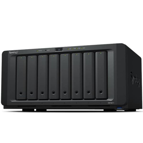 Synology DiskStation DS1821+ data-opslag-server NAS Tower Ethernet LAN Zwart V1500B (DS1821+)