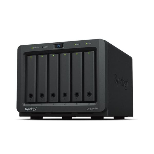 Synology DiskStation DS620SLIM data-opslag-server NAS Desktop Ethernet LAN Zwart J3355 (DS620SLIM)