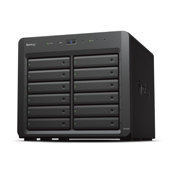 Synology DX1222 behuizing voor opslagstations HDD-/SSD-behuizing Zwart 2.5/3.5 (DX1222)