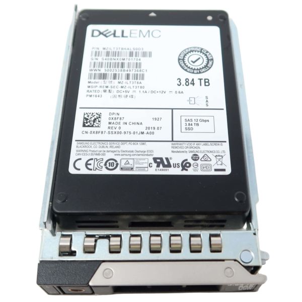 Dell EMC 3.84TB 12G 2.5INCH RI SAS (0X8F87-RFB)