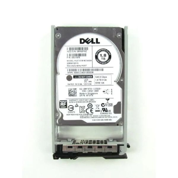 Dell 900GB 12G SAS 15K 2.5" Hard Drive (RT8MY-RFB)