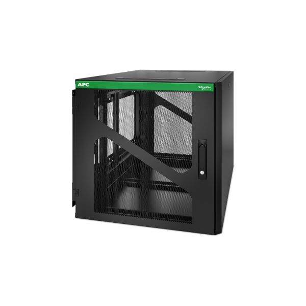APC NetShelter WX AR112SM - 19inch Wand patchkast, 12U/HE, 800MM diep, Zijmontage, Gemonteerd (APF8896ID-RED02)