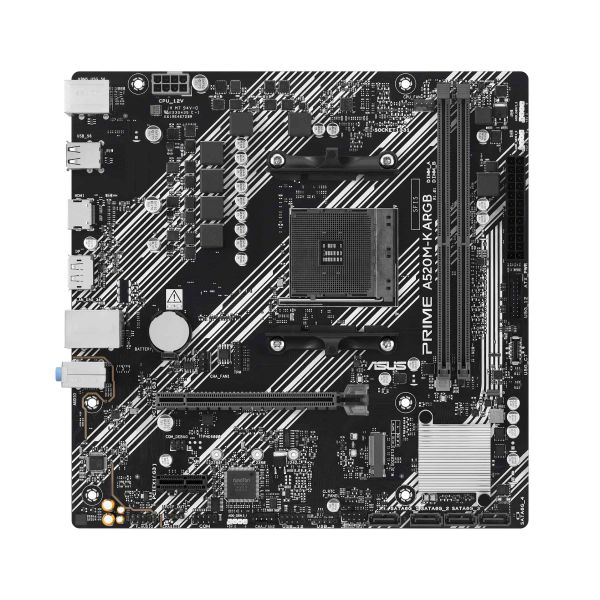 ASUS PRIME A520M-K ARGB AMD A520 Socket AM4 micro ATX (90MB1R00-M0EAY0)