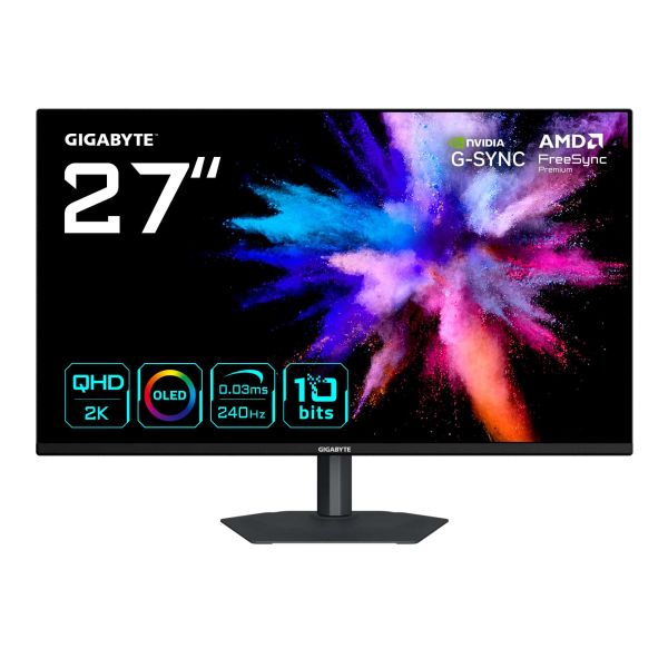 GIGABYTE GO27Q24A computer monitor 68,6 cm (27") 2560 x 1440 Pixels Quad HD QD-OLED Zwart (GO27Q24A)