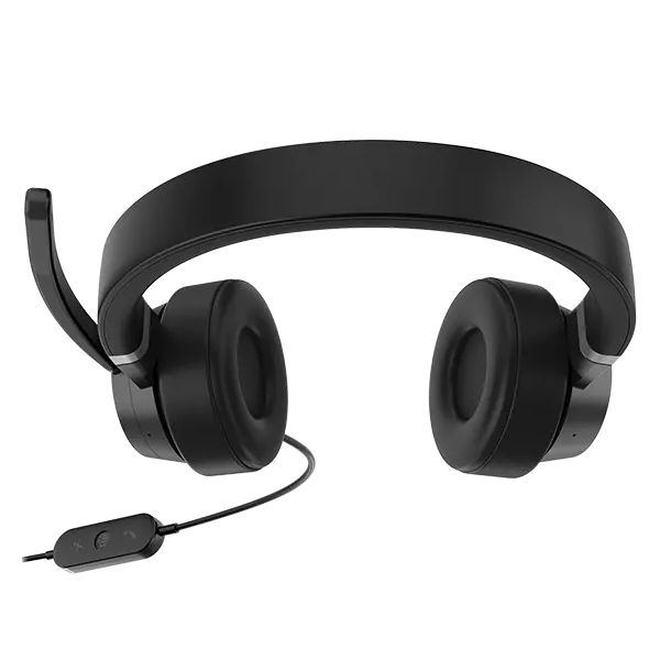 Lenovo Go Wired ANC Headset Bedraad Hoofdband Car/Home office USB Type-C Zwart (4XD1C99223)