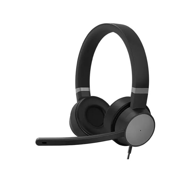 Lenovo Go Wired ANC Headset Bedraad Hoofdband Car/Home office USB Type-C Zwart (4XD1C99223)