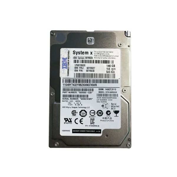 Lenovo IBM 146GB 2.5 SFF 15K 6GB/S HS SAS HD (90Y8927)