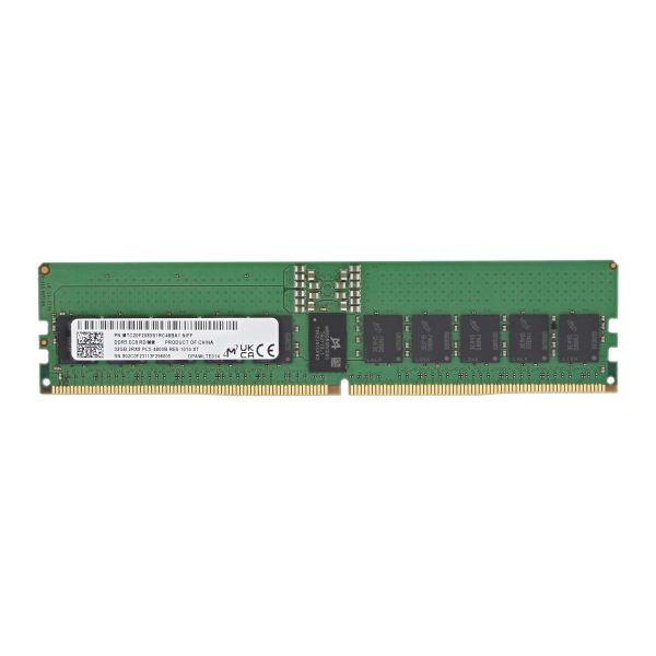 MICRON 32GB (1*32GB) 2RX8 PC5-38400B-R DDR5-4800MHZ RDIMM (MTC20F2085S1RC48BA1)