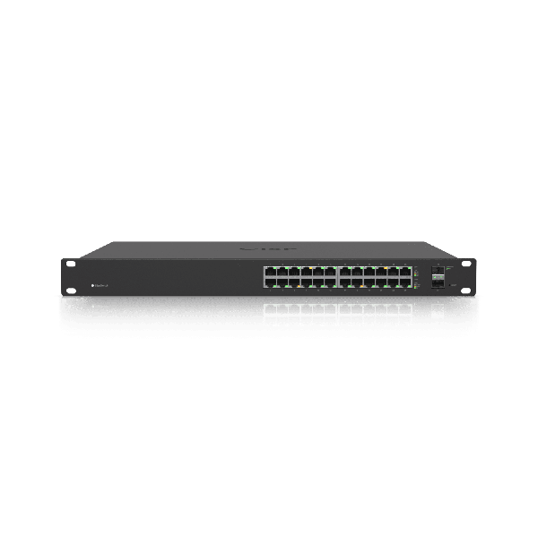 Ubiquiti UBNT EdgeSwitch ES-24-250W 26Gbps 250W Active 802.3af -at and Passive 24V PoE 2xSFP L2 L3 (ES-24-250WEU)
