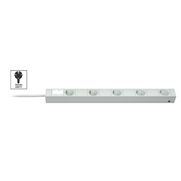 Vertiv Knürr DI-STRIP energiedistributie 5 AC-uitgang(en) 1U Wit (033000551)