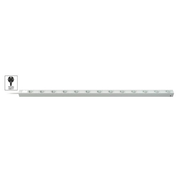 Vertiv Knürr DI-STRIP PDU, basic, 0U/1U, ingang Schuko 230 V 16 A, uitgangen (13) Schuko (033000631)