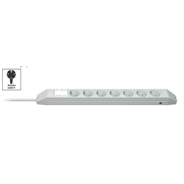 Vertiv Knürr DI-STRIP PDU, basic, 0U/1U, ingang Schuko 230 V 16 A, uitgangen (7) Schuko (033001076)