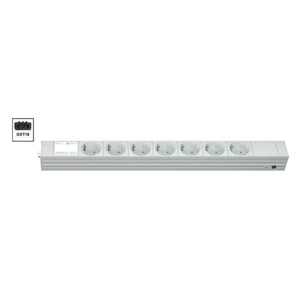 Vertiv Knürr DI-STRIP PDU, basic, 0U/1U, ingang GST18 230 V 16 A, uitgangen (7) Schuko (033002071)