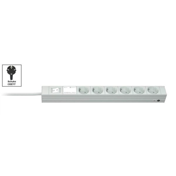 Vertiv Knürr DI-STRIP PDU, basic, 0U/1U, ingang Schuko 230 V 16 A, uitgangen (6) Schuko (033020066)