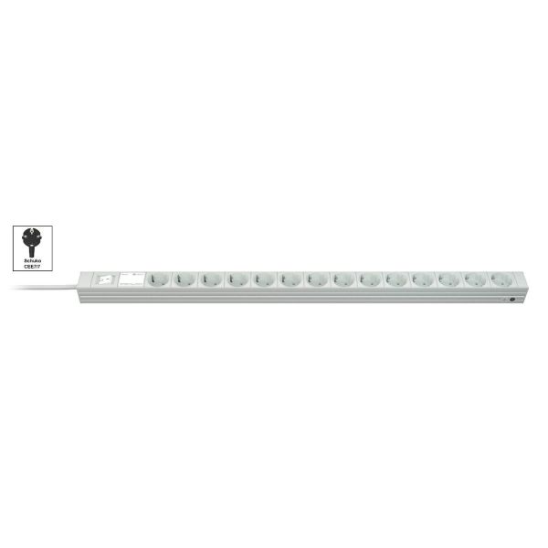 Vertiv Knürr DI-STRIP PDU, basic, 0U/1U, ingang Schuko 230 V 16 A, uitgangen (14) Schuko (033020141)