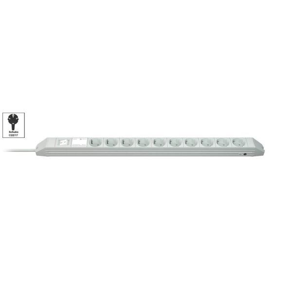 Vertiv Knürr DI-STRIP PDU, basic, 0U/1U, ingang Schuko 230 V 16 A, uitgangen (10) Schuko (033021106)