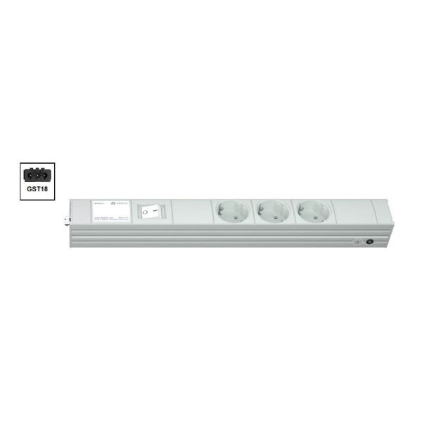 Vertiv Knürr DI-STRIP PDU, basic, 0U/1U, ingang GST18 230 V 16 A, uitgangen (3) Schuko (033022031)