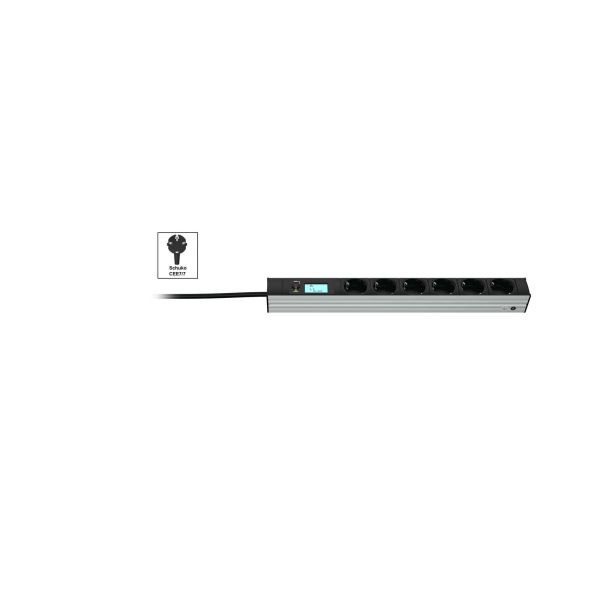 Vertiv Knürr 033060051 energiedistributie 6 AC-uitgang(en) 0U Zwart, Grijs (033060051)
