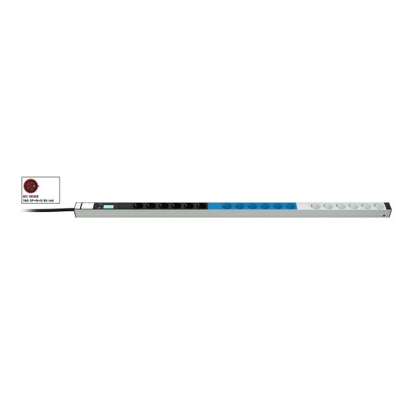 Vertiv Knürr 033065181 energiedistributie 18 AC-uitgang(en) 0U Zwart, Blauw, Grijs (033065181)
