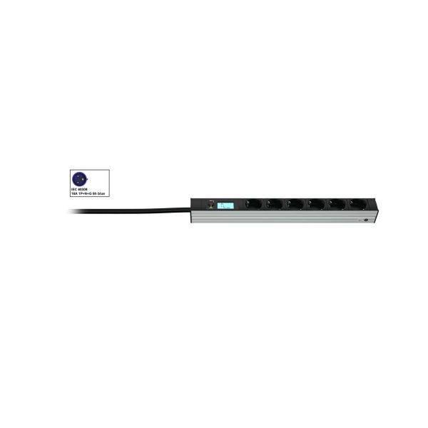 Vertiv Knürr 033068051 energiedistributie 6 AC-uitgang(en) 0U Zwart, Grijs (033068051)