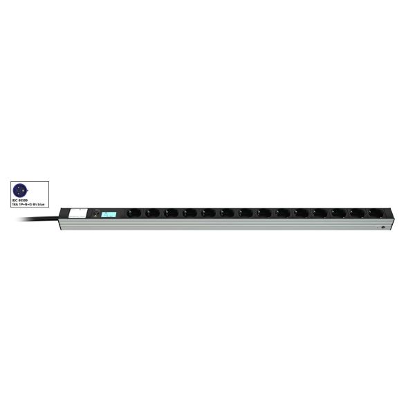 Vertiv Knürr 033068141 energiedistributie 14 AC-uitgang(en) 0U Zwart, Grijs (033068141)