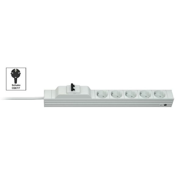 Vertiv Knürr DI-STRIP PDU, basic, 0U/1U, ingang Schuko 230 V 16 A, uitgangen (5) Schuko (033080051)